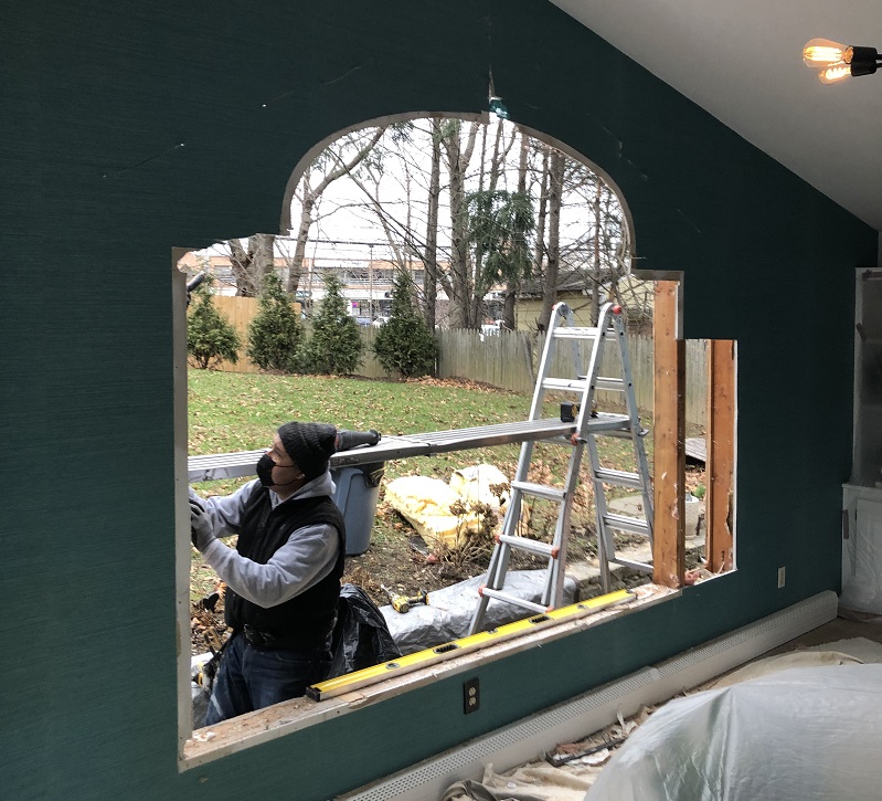 Re framing the wall for the new window